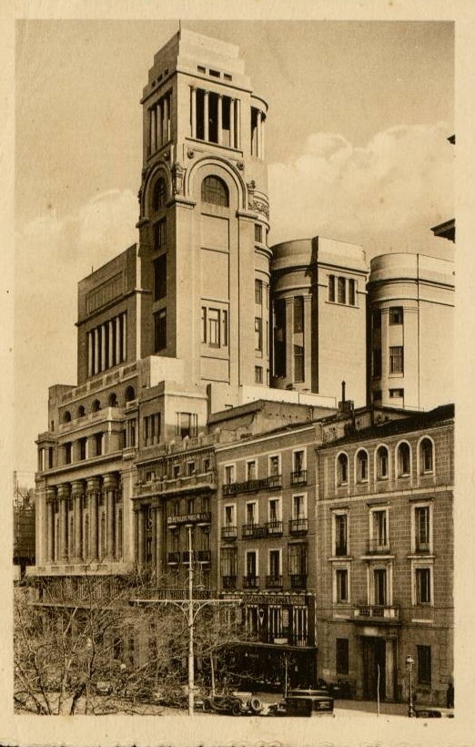 Círculo de Bellas Artes Madrid. Entre 1925 y 1936. Tarjeta postal. Heliotipia de Kallmeyer y Gautier